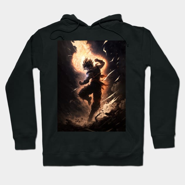 Son Goku Battle Aura Hoodie by Visualize Studios